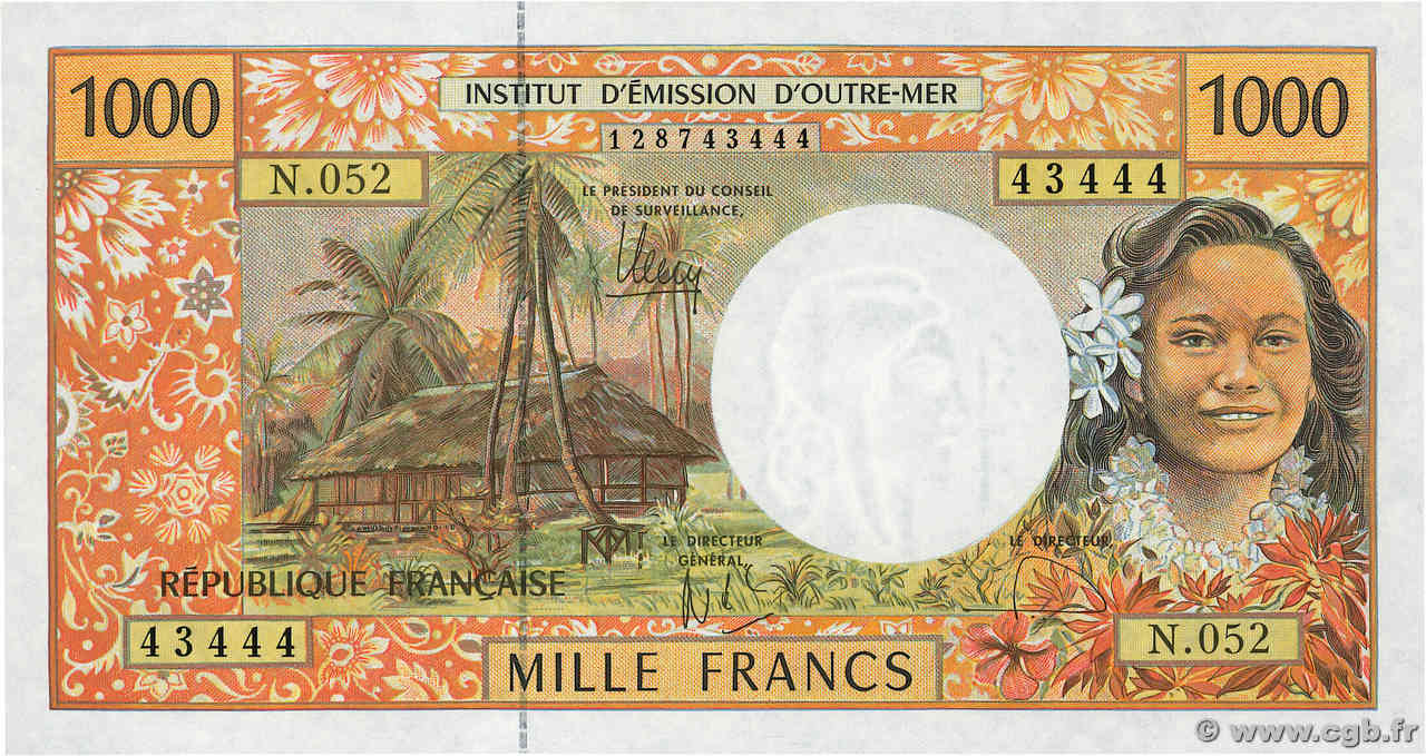 1000 Francs POLYNÉSIE, TERRITOIRES D OUTRE MER  2010 P.02l NEUF