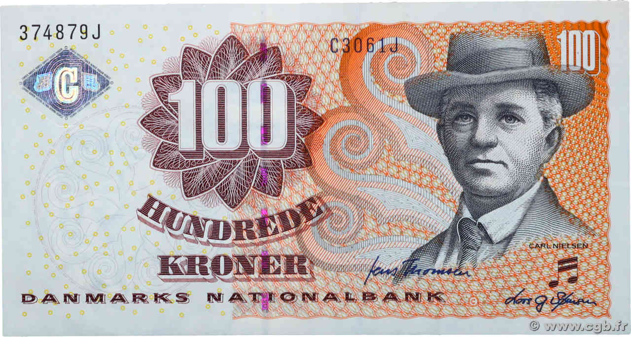 100 Kroner DÄNEMARK  2006 P.061f fST+