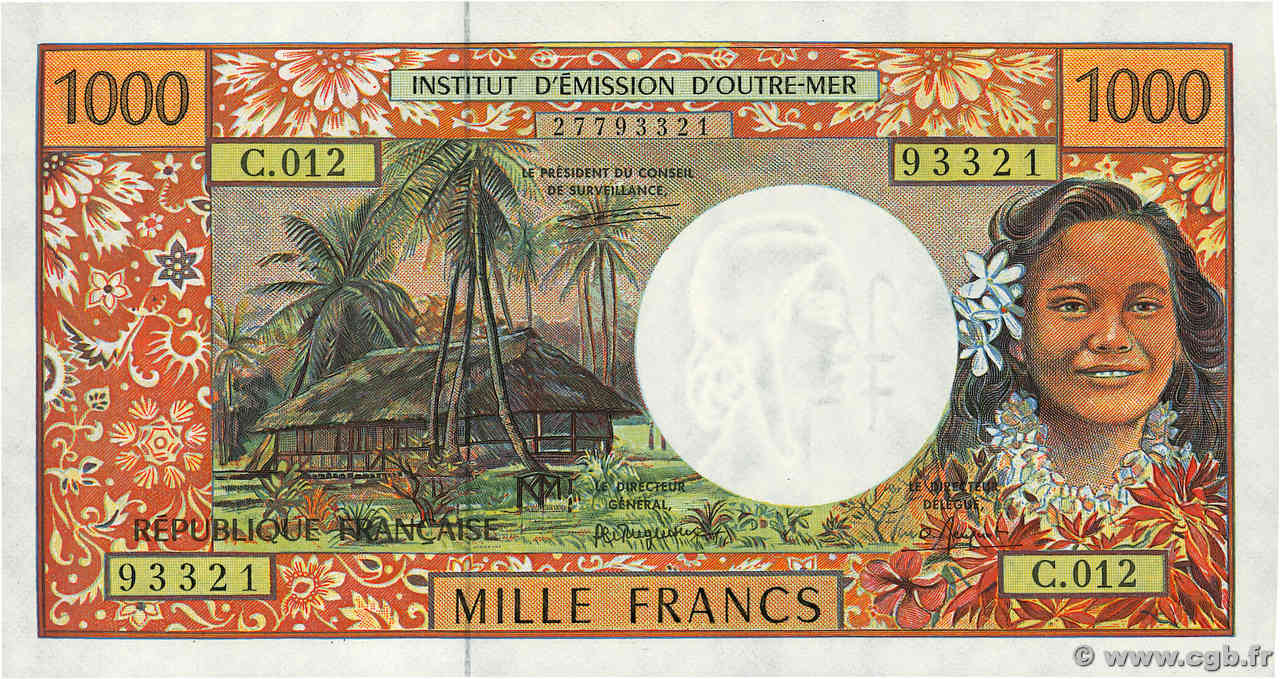 1000 Francs POLYNÉSIE, TERRITOIRES D OUTRE MER  1995 P.02a pr.NEUF
