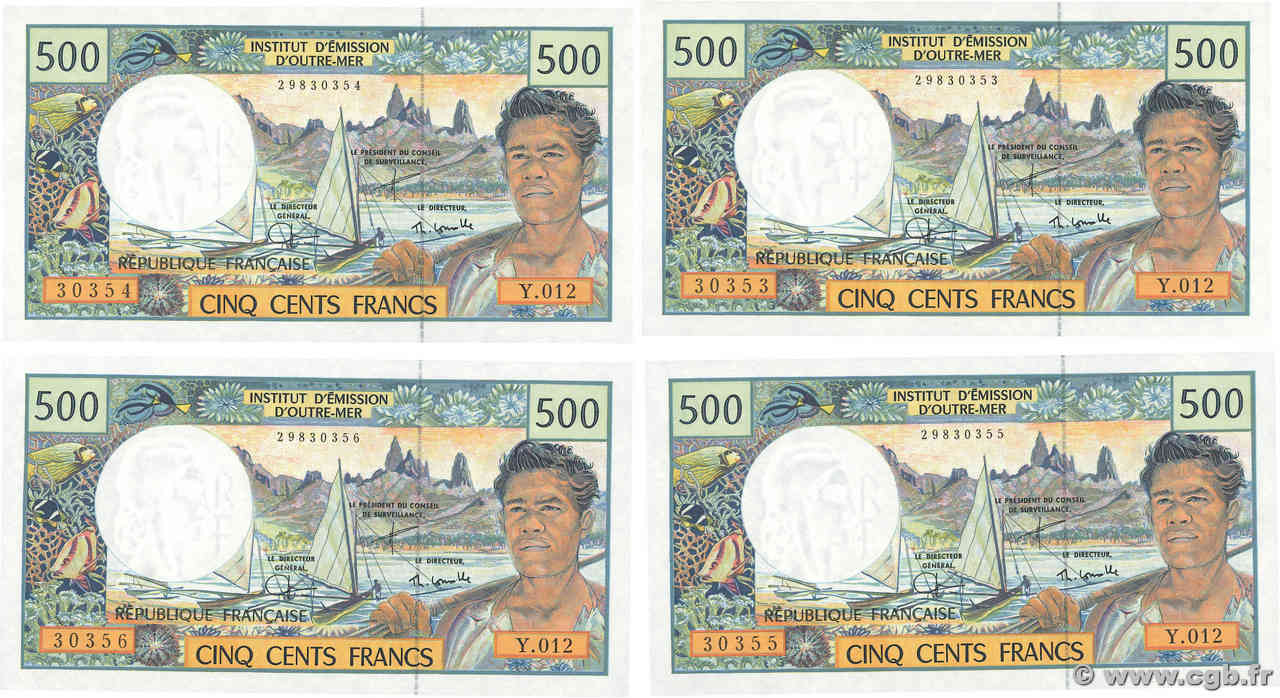 500 Francs Consécutifs POLYNÉSIE, TERRITOIRES D OUTRE MER  2000 P.01e NEUF