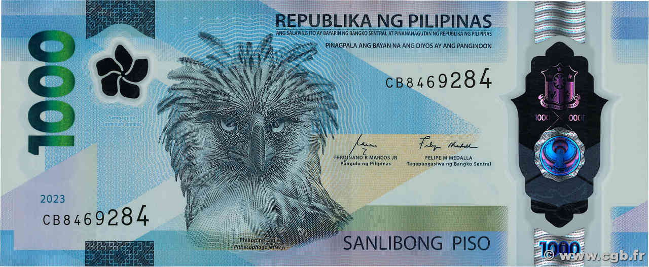1000 Pesos PHILIPPINES  2023 P.241 UNC