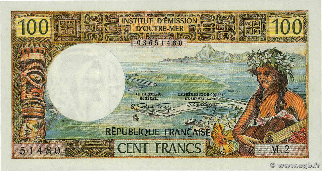 100 Francs NOUVELLE CALÉDONIE  1972 P.63b fST+