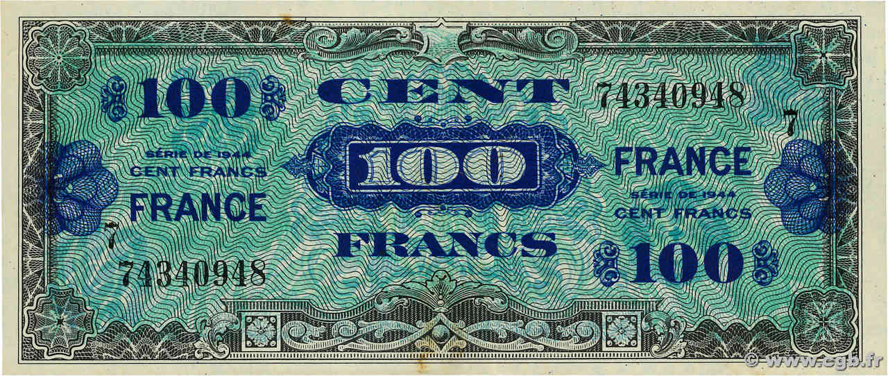100 Francs FRANCE FRANCE  1945 VF.25.07 pr.SUP