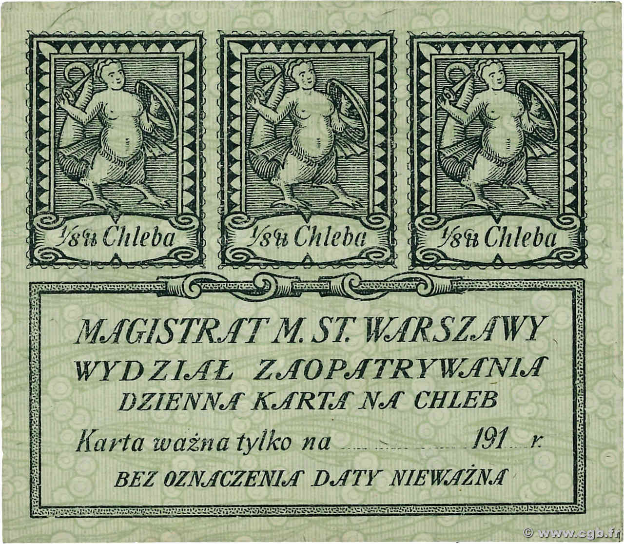 1 Mark POLOGNE Varsovie 1919 P.-- TTB