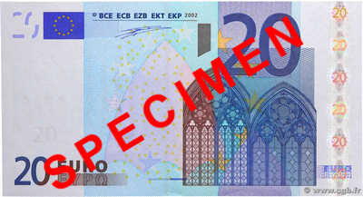 20 Euro EUROPE  2002 P.03u SPL