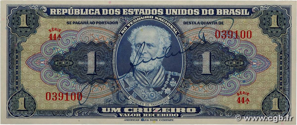 1 Cruzeiro BRÉSIL 1944 P.132 NEUF