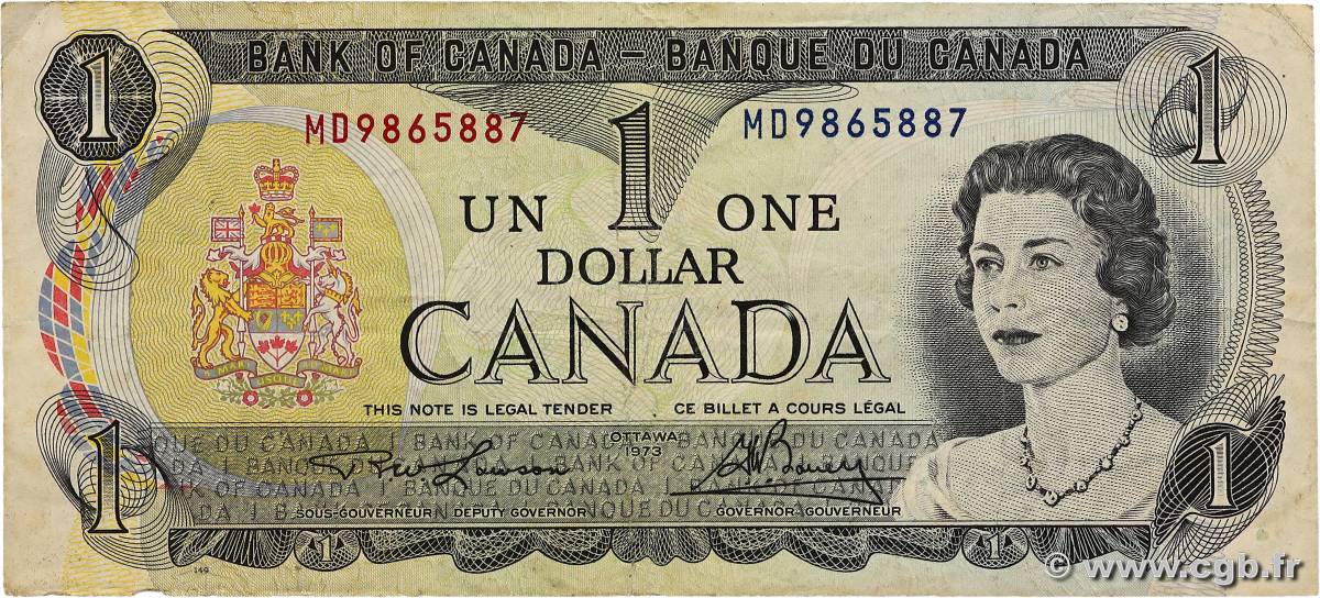 1 Dollar CANADA 1973 P.085a TB