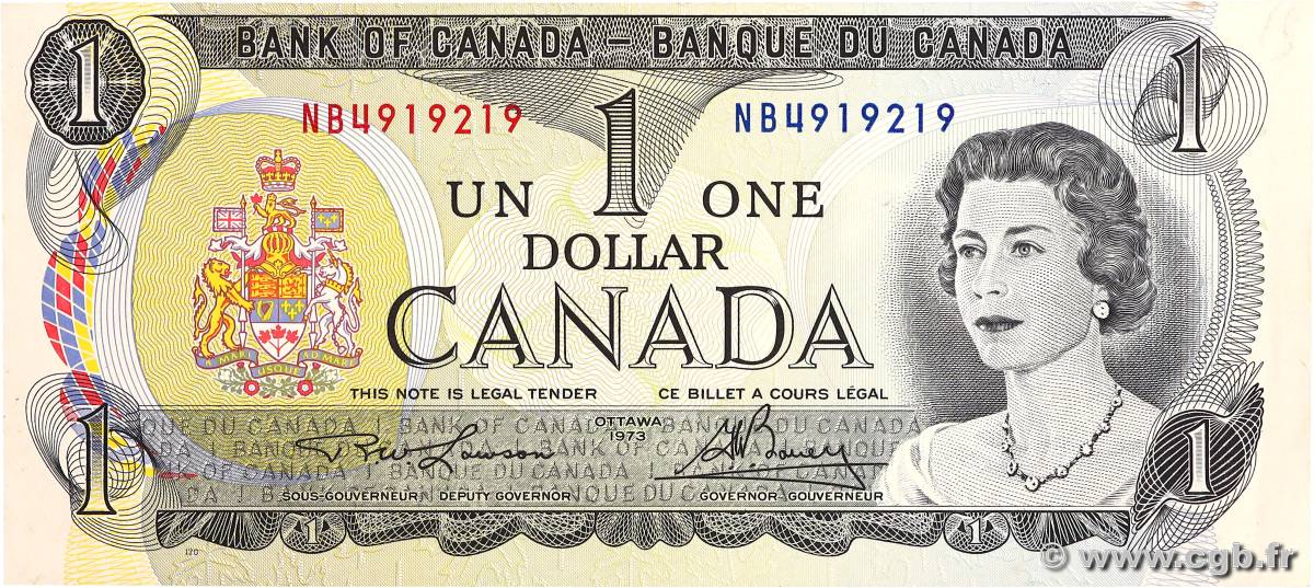 1 Dollar CANADA 1973 P.085a SUP+