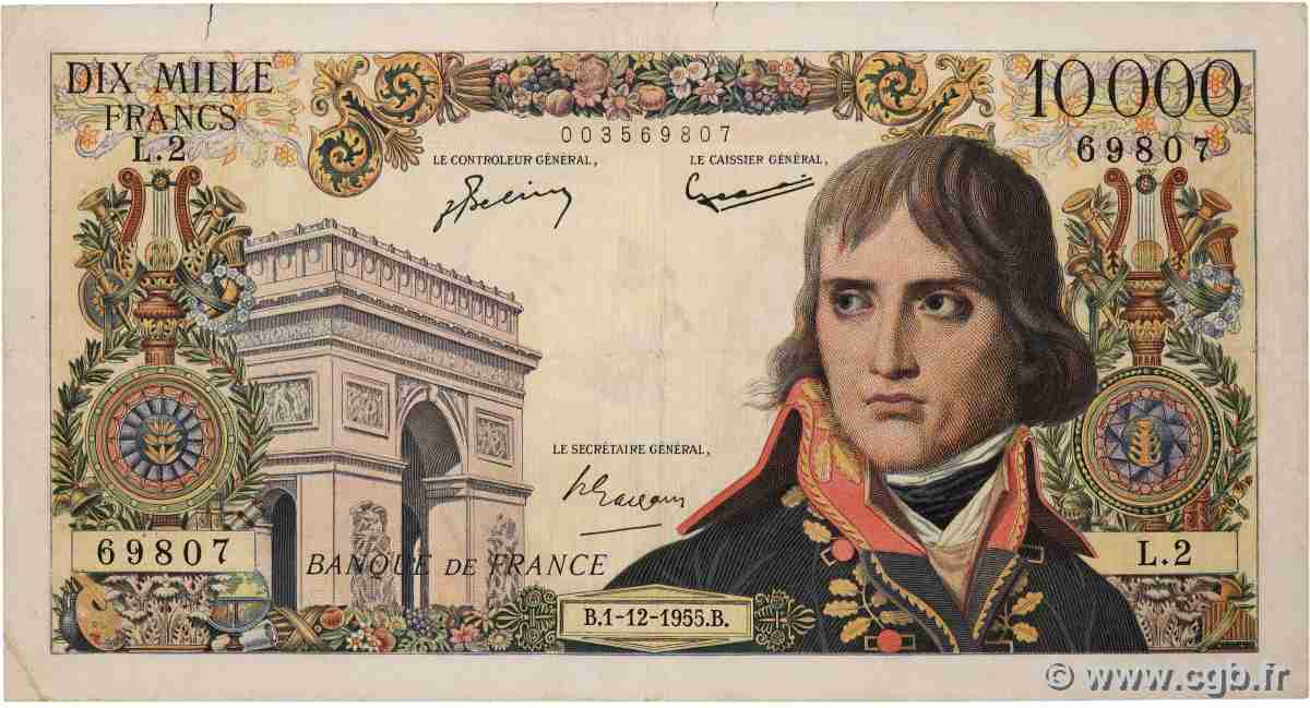 10000 Francs BONAPARTE FRANCE 1955 F.51.01 F