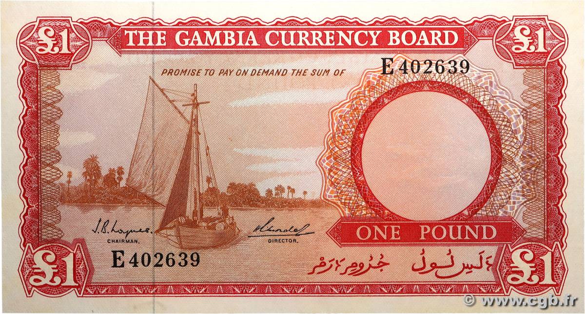 1 Pound GAMBIE 1965 P.02a pr.NEUF