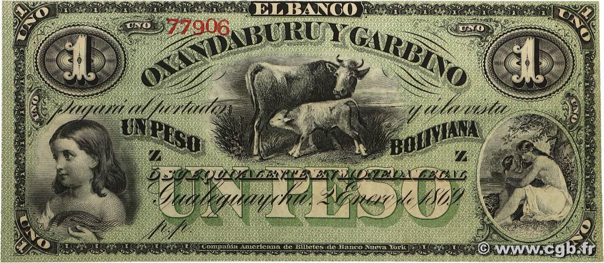1 Peso Boliviana Non émis ARGENTINE  1869 PS.1782r NEUF