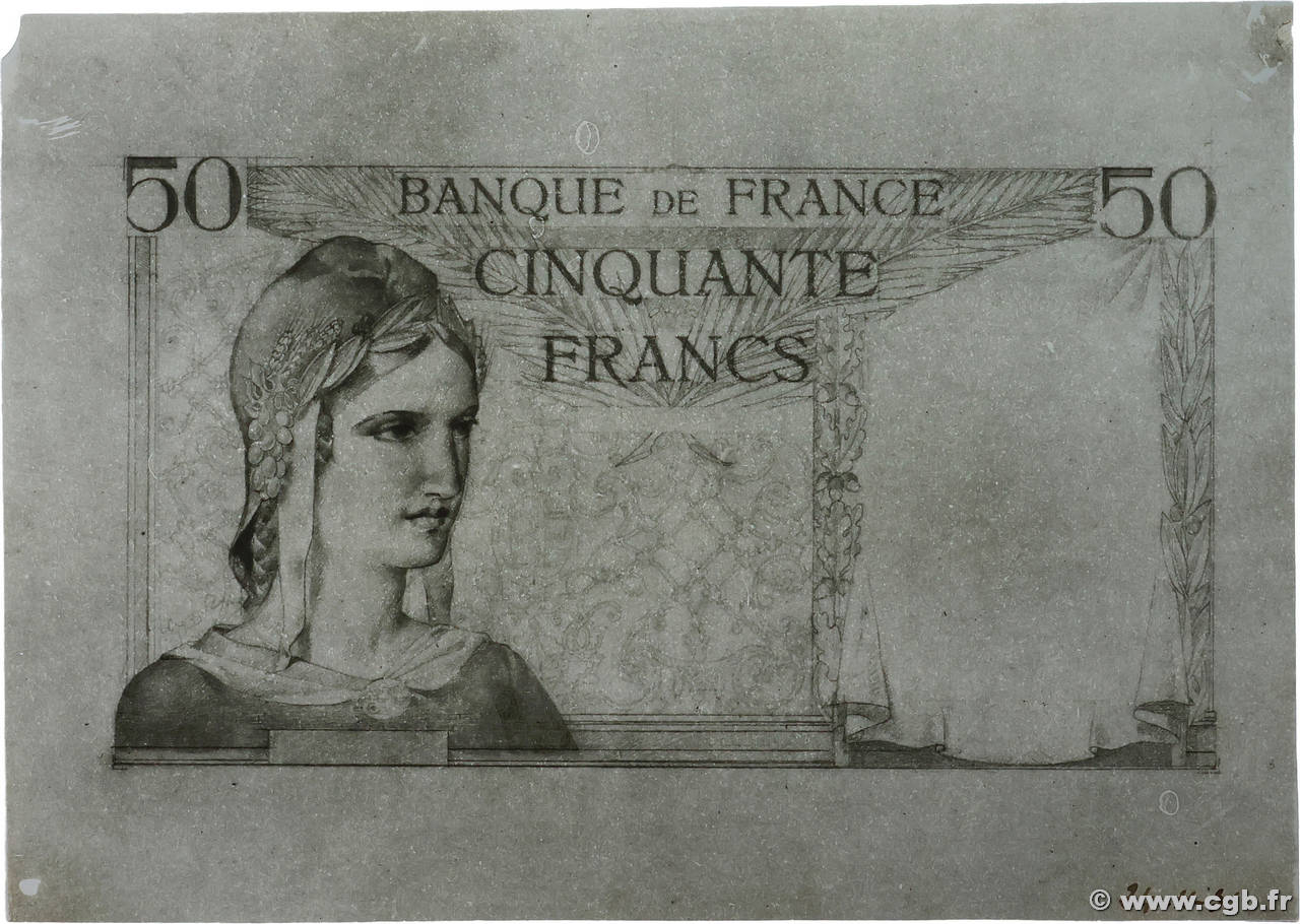 50 Francs CÉRÈS Épreuve FRANCE 1931 F.17.00e SPL