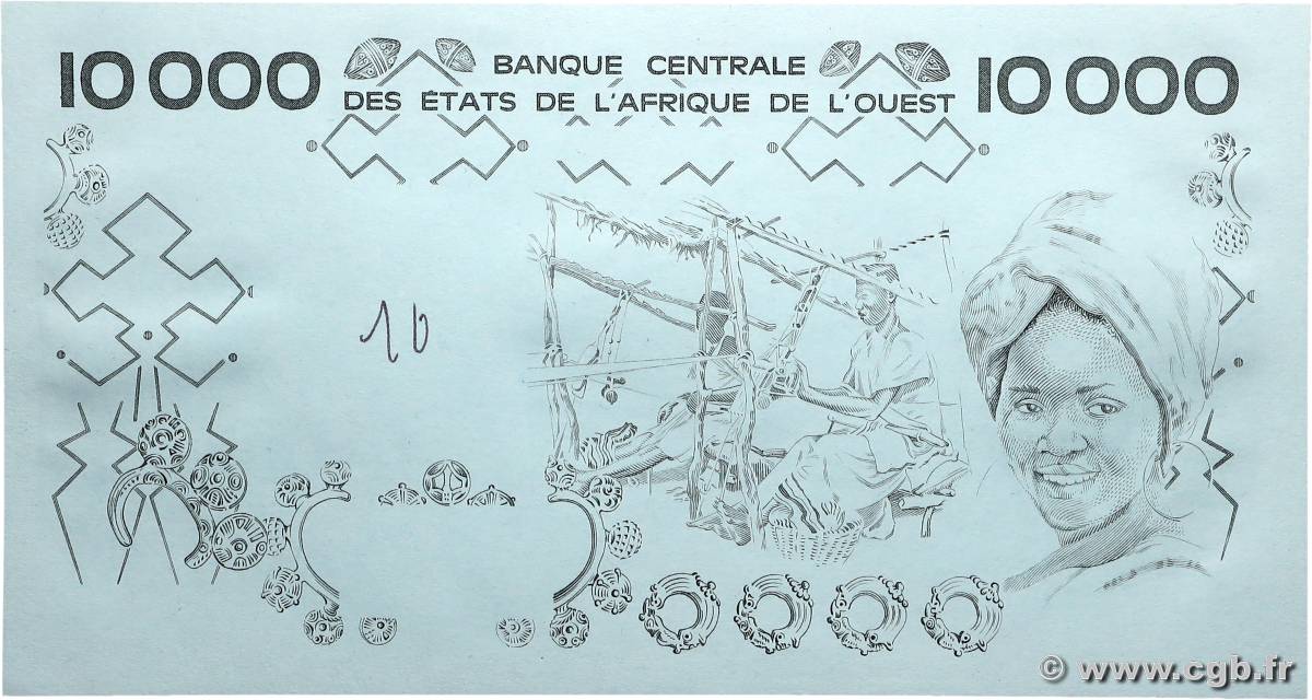 10000 Francs Épreuve ÉTATS DE L AFRIQUE DE L OUEST  1977 P.109Ap pr.NEUF