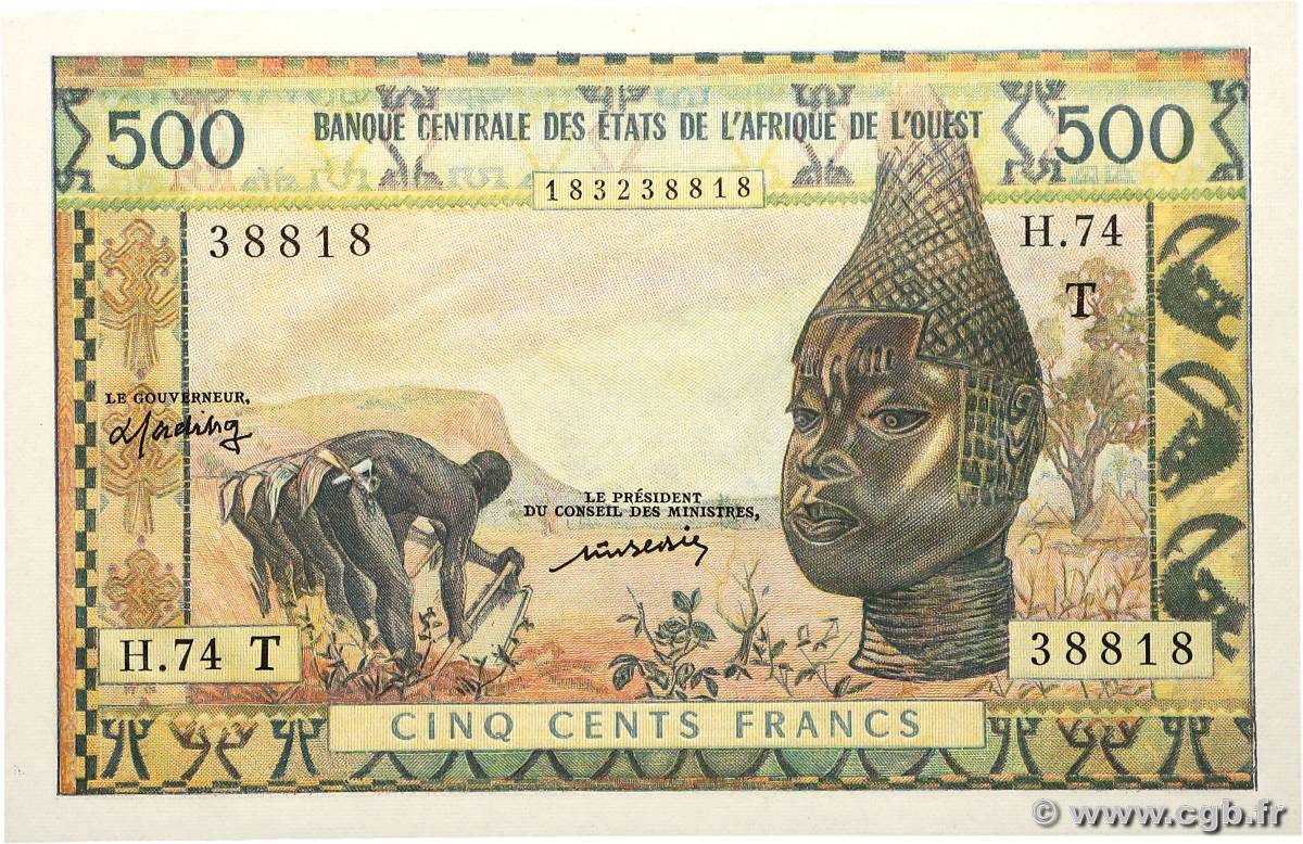 500 Francs ÉTATS DE L AFRIQUE DE L OUEST  1977 P.802Tm pr.NEUF