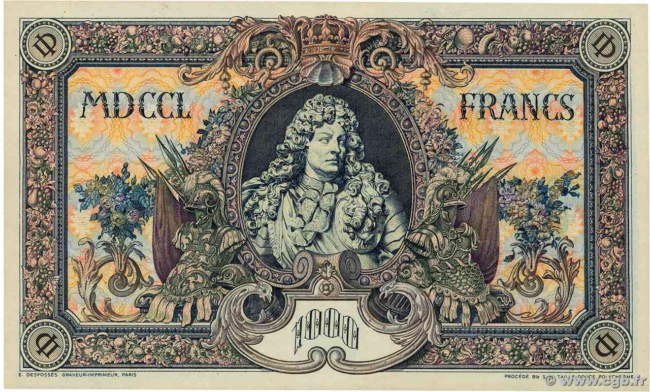 (1000) Francs LOUIS XIV Épreuve FRANCIA 1938 F.- AU