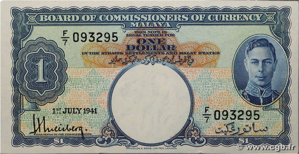 1 Dollar MALAYA  1941 P.11 pr.NEUF