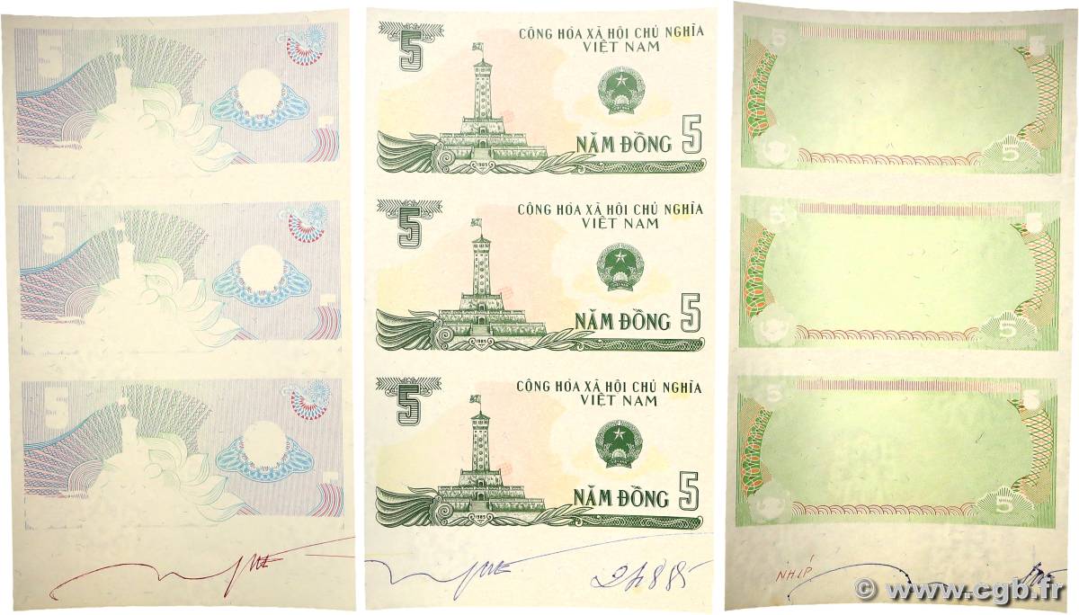 5 Dong Épreuve VIET NAM   1985 P.092e pr.NEUF