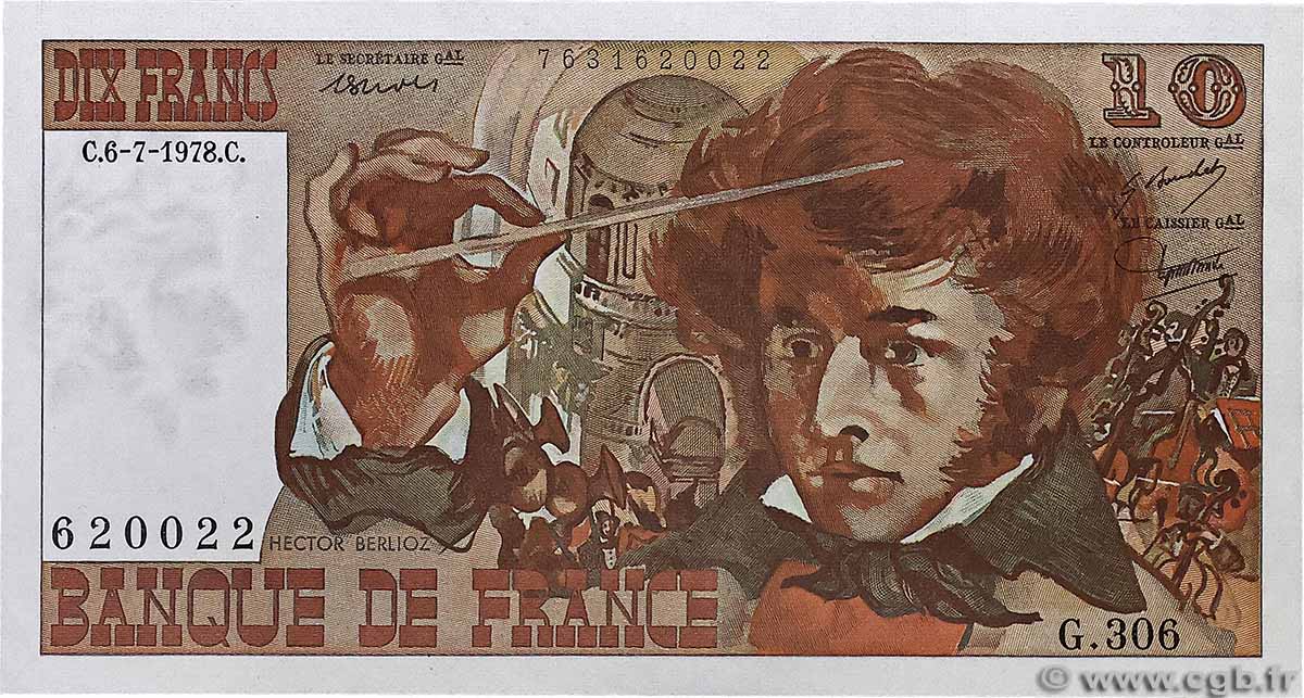 10 Francs BERLIOZ FRANCE 1978 F.63.23 pr.NEUF