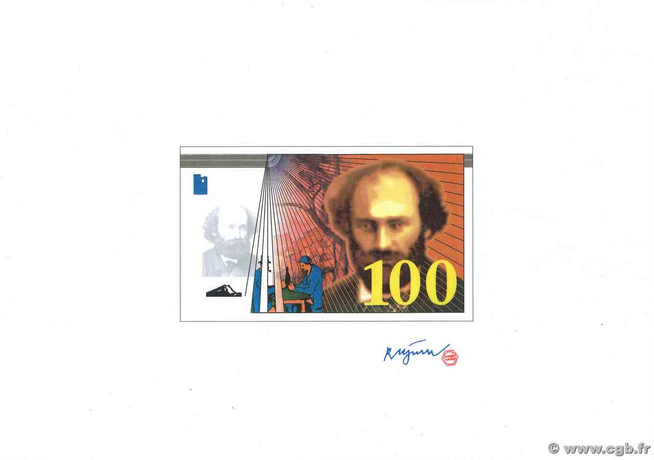 100 Francs CÉZANNE Essai FRANKREICH 1995 NE.1995 ST