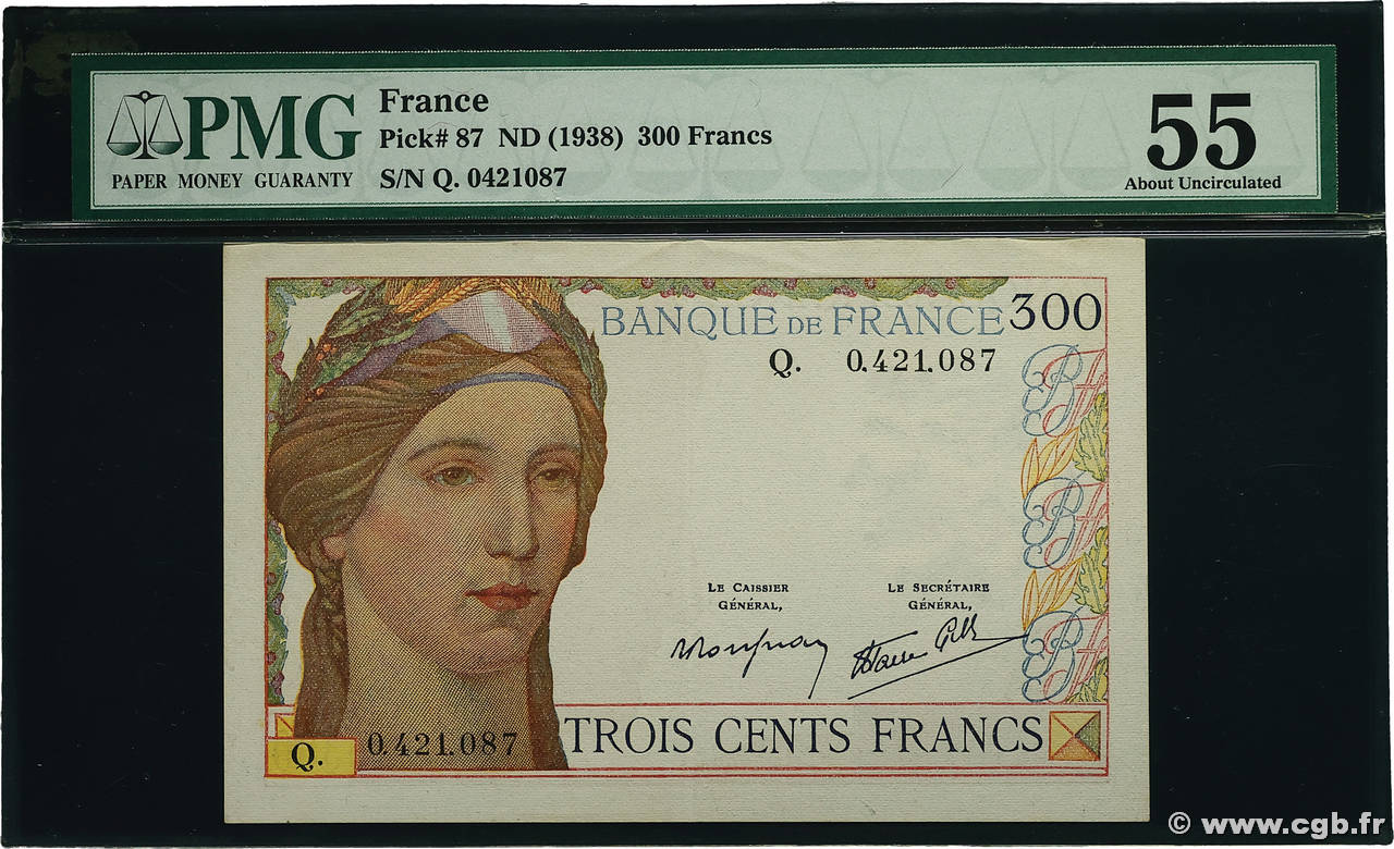 300 Francs FRANCE 1939 F.29.03 SPL
