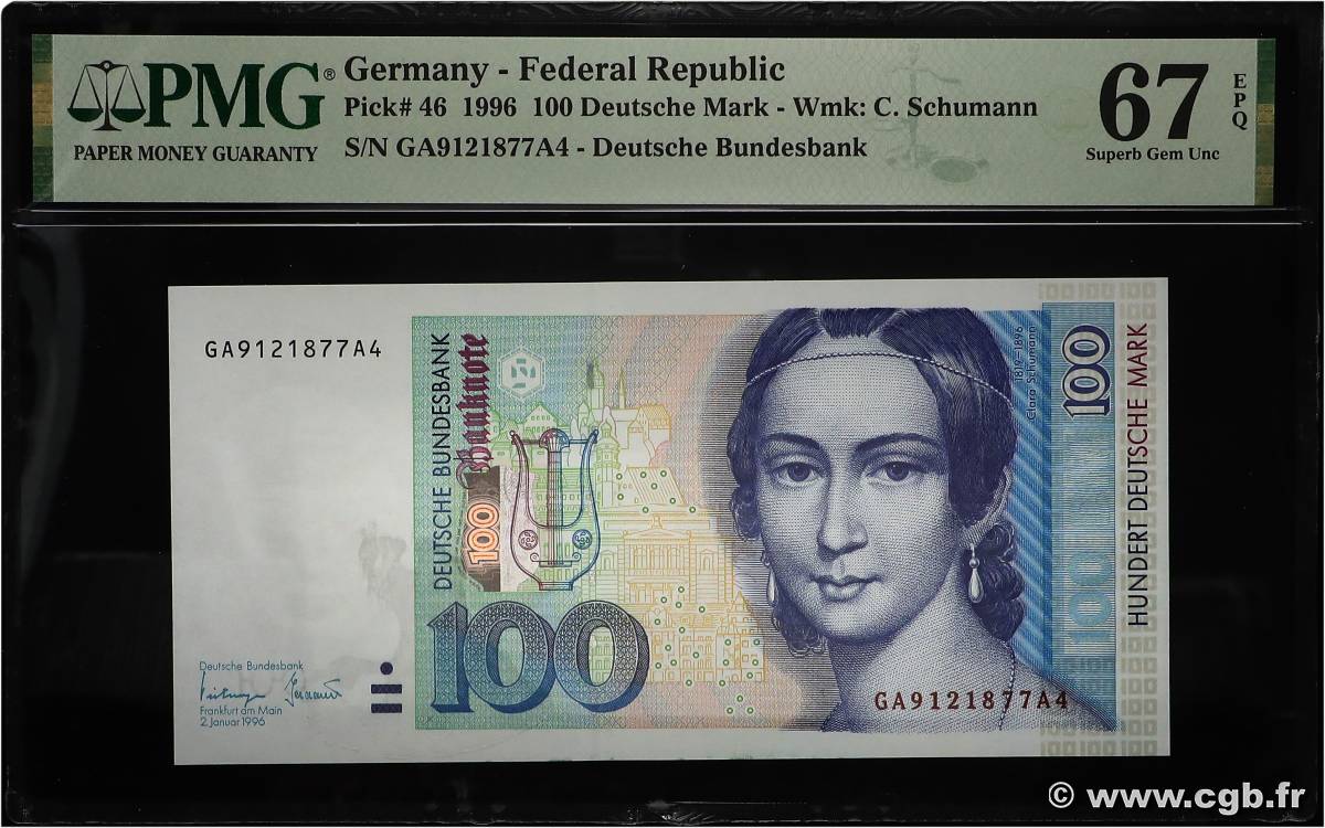 100 Deutsche Mark ALLEMAGNE FÉDÉRALE  1996 P.46 NEUF