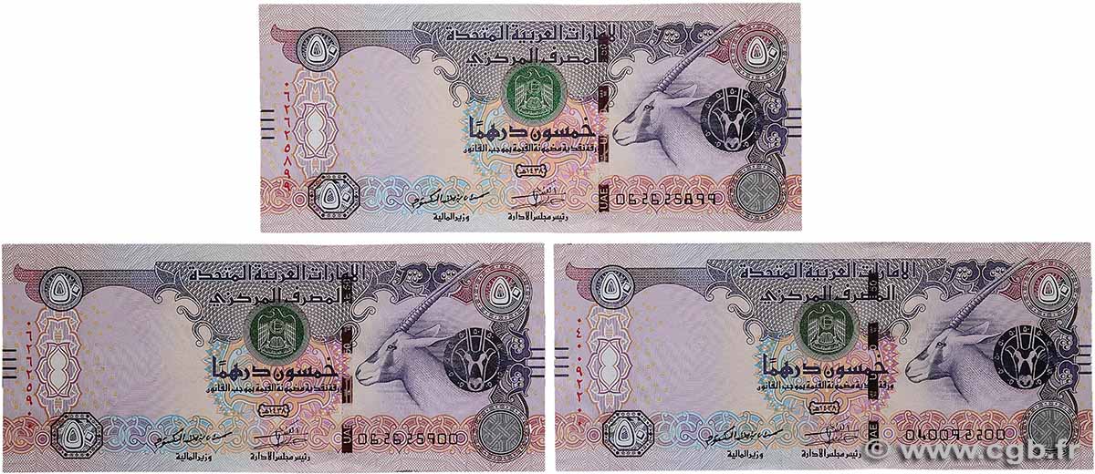 50 Dirhams Lot ÉMIRATS ARABES UNIS  2016 P.29f pr.NEUF