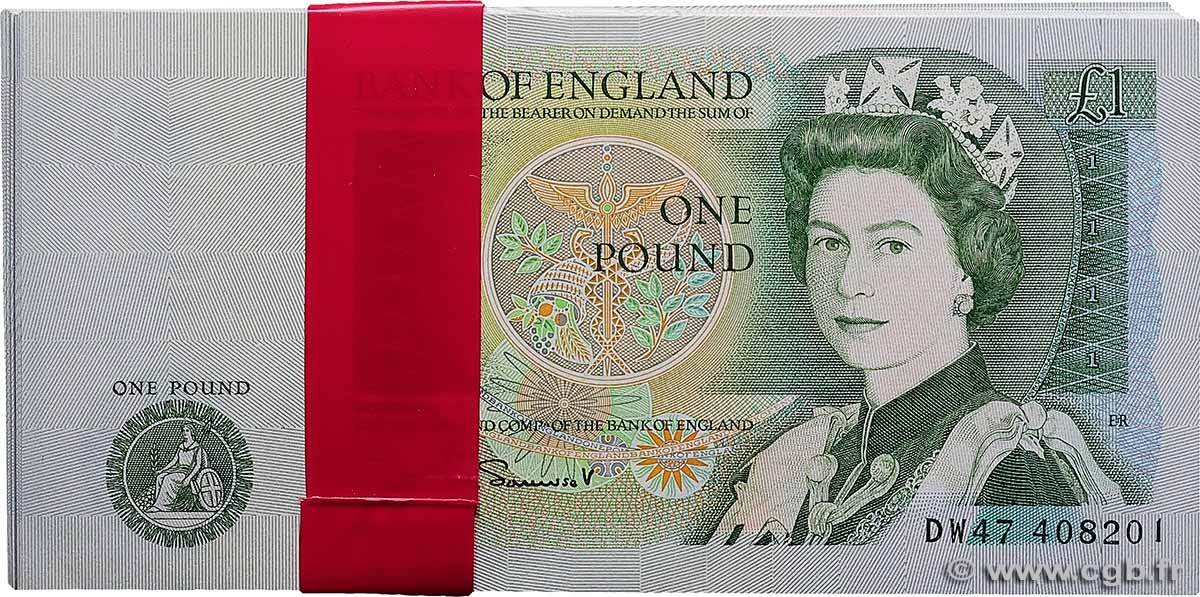 1 Pound Liasse ANGLETERRE  1981 P.377b NEUF