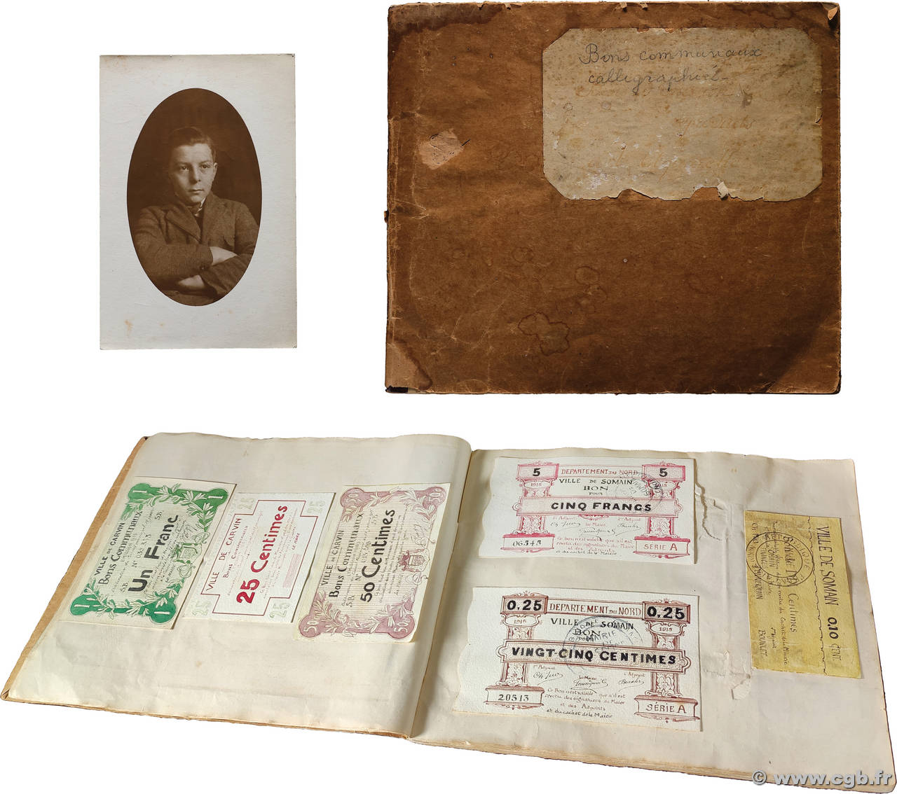 Carnet de Dessins de Bons communaux Dessin FRANCE régionalisme et divers 1914 TTB