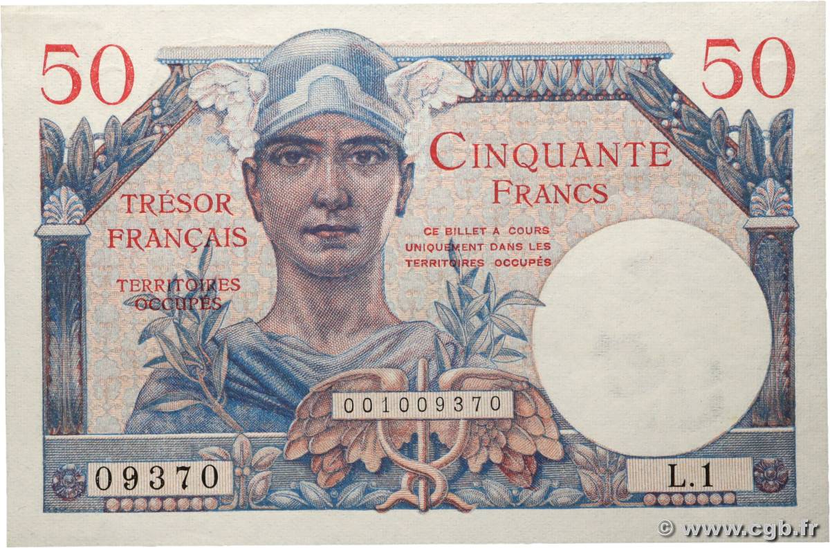 50 Francs TRÉSOR FRANÇAIS FRANCE 1947 VF.31.01 pr.NEUF
