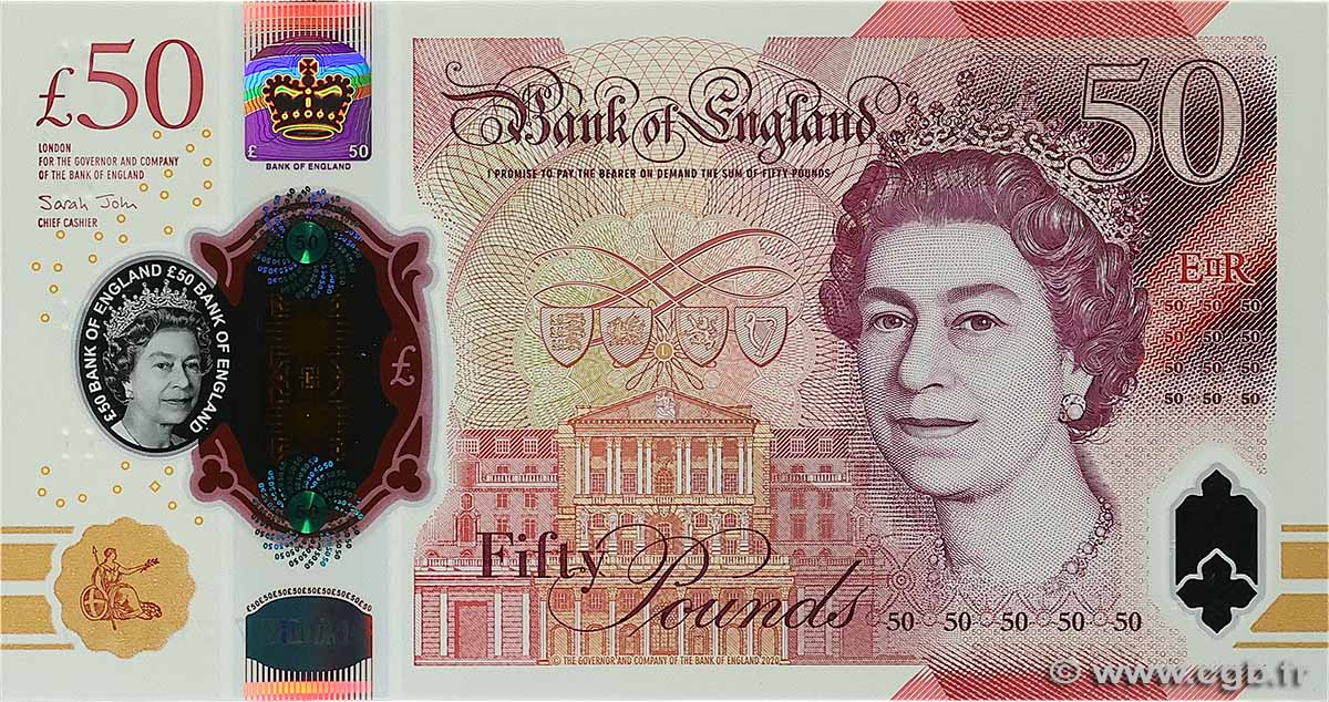 50 Pounds ENGLAND 2020 P.397 ST