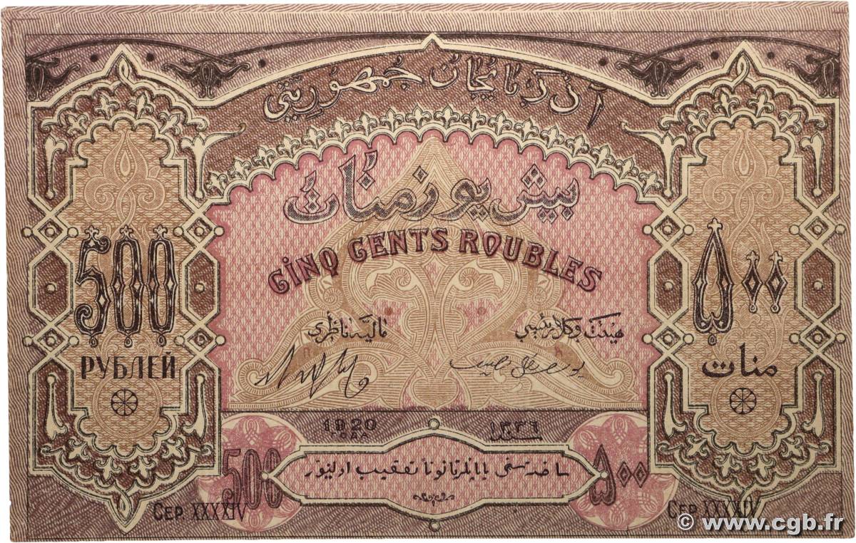 500 Roubles AZERBAIDJAN  1919 P.07 SPL+