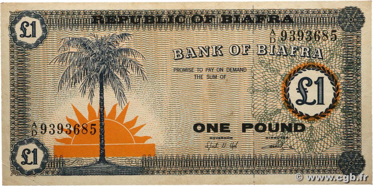 1 Pound BIAFRA  1967 P.02 XF