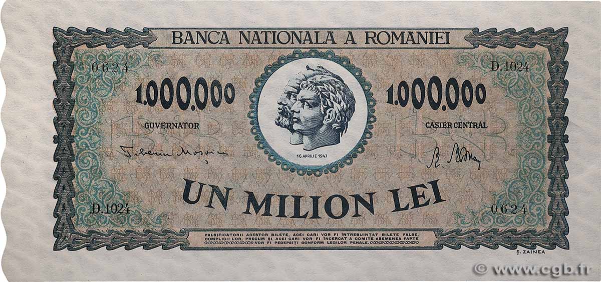 1000000 Lei ROUMANIE 1947 P.060a pr.NEUF
