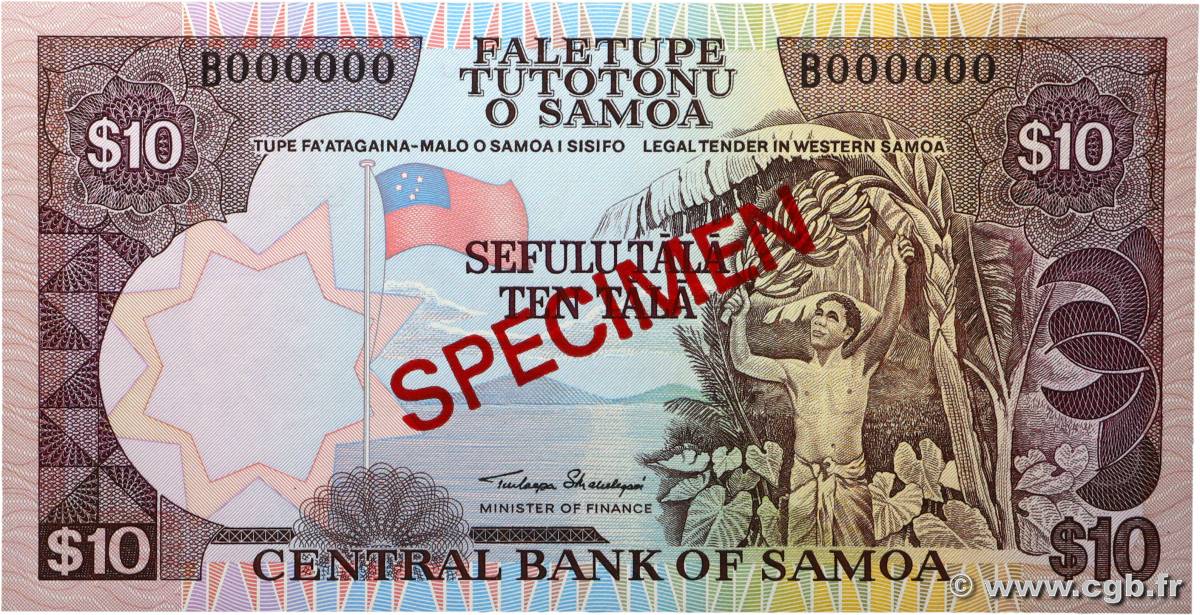 10 Tala Spécimen SAMOA  2002 P.34as NEUF