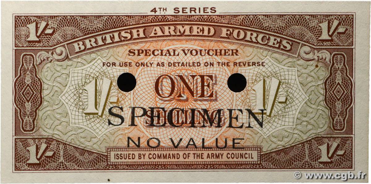 1 Shilling Spécimen ANGLETERRE  1962 P.M032c pr.NEUF
