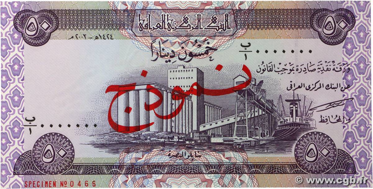 50 Dinars Spécimen IRAK  2003 P.090s NEUF