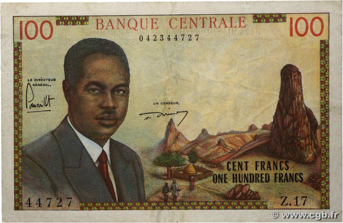100 Francs type 1962 CAMEROUN  1962 A.148a TB+