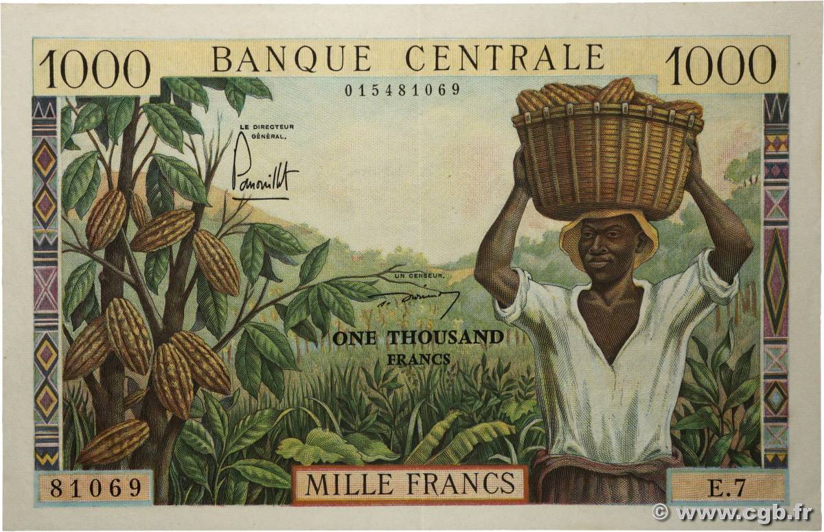 1000 Francs type 1962 CAMEROUN 1962 A.150a pr.SPL