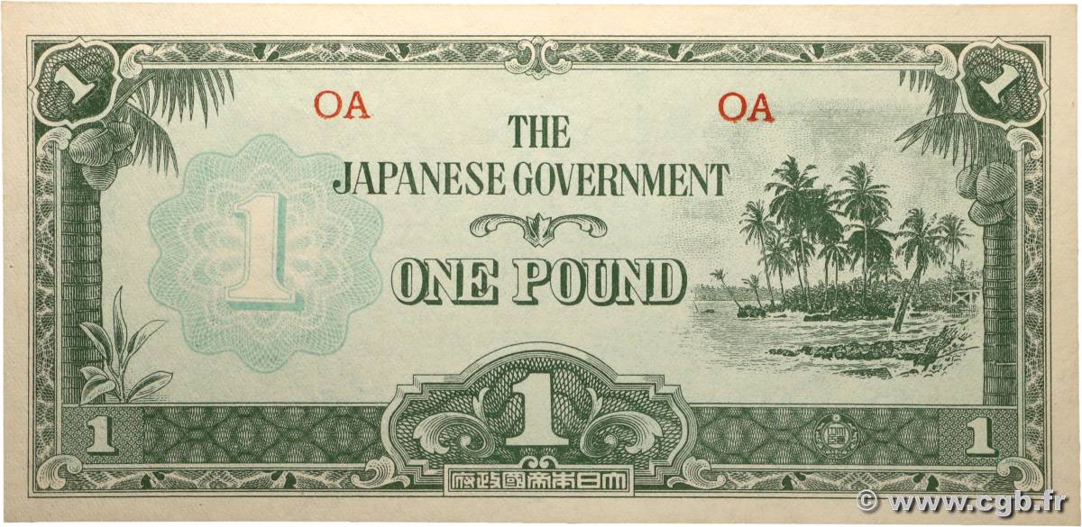 1 Pound OCÉANIE  1942 P.04a NEUF