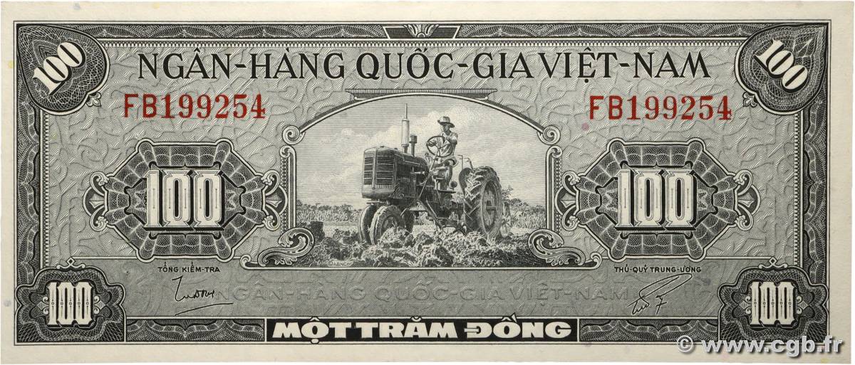 100 Dong VIET NAM SOUTH  1955 P.08a AU-
