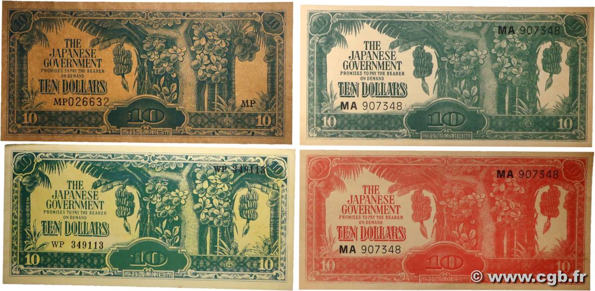 10 Dollars Faux MALAYA  1942 P.(M07) pr.NEUF