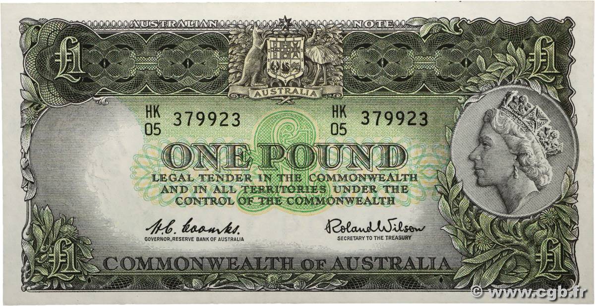 1 Pound AUSTRALIE  1961 P.34a SPL