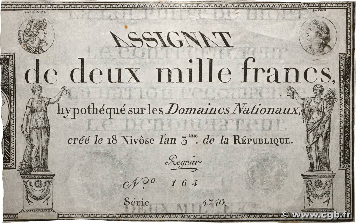 2000 Francs FRANCE 1795 Ass.51a TTB+