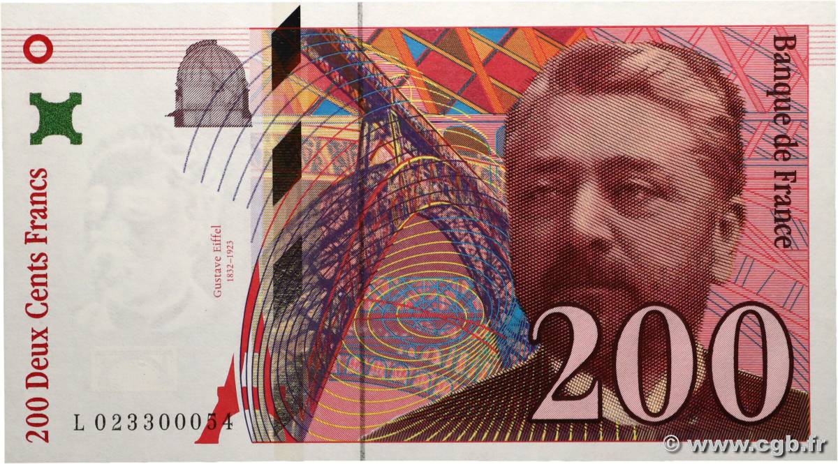 200 Francs EIFFEL FRANCE  1996 F.75.02 NEUF