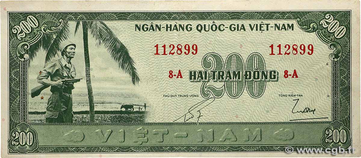 200 Dong VIETNAM DEL SUD 1955 P.14a BB