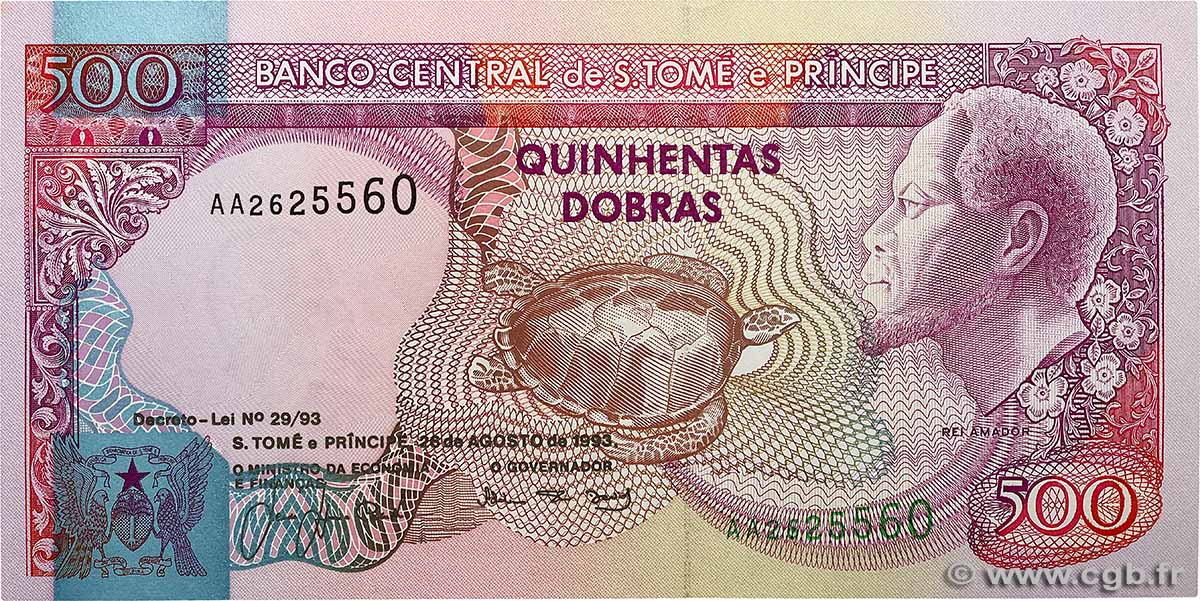 500 Dobras SAINT THOMAS et PRINCE 1993 P.063 NEUF