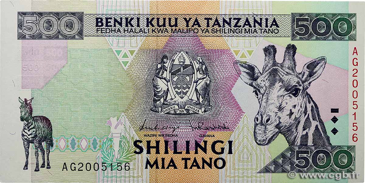 500 Shilingi TANZANIE 1997 P.30 NEUF