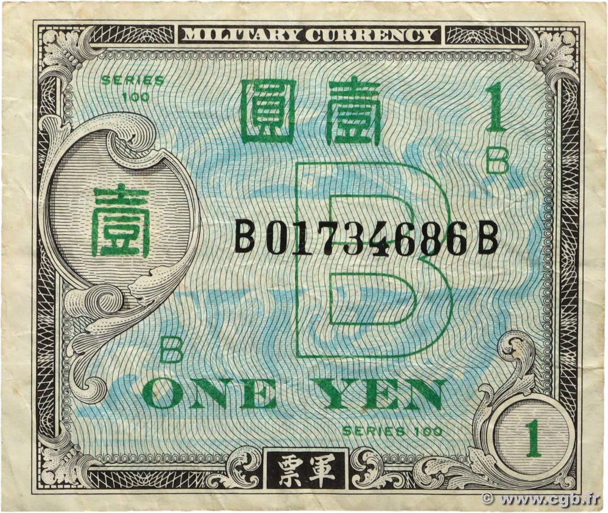 1 Yen JAPON 1955 P.067b TB+