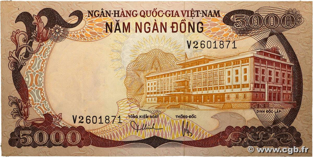 5000 Dong VIET NAM SUD 1975 P.35a TTB