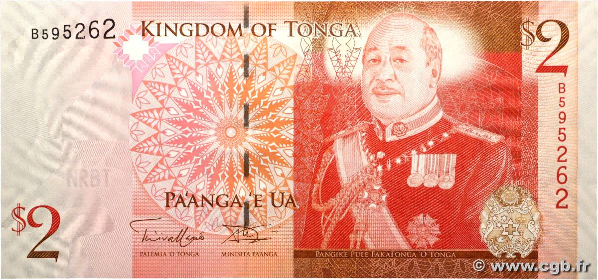 2 Pa anga TONGA  2009 P.38 NEUF